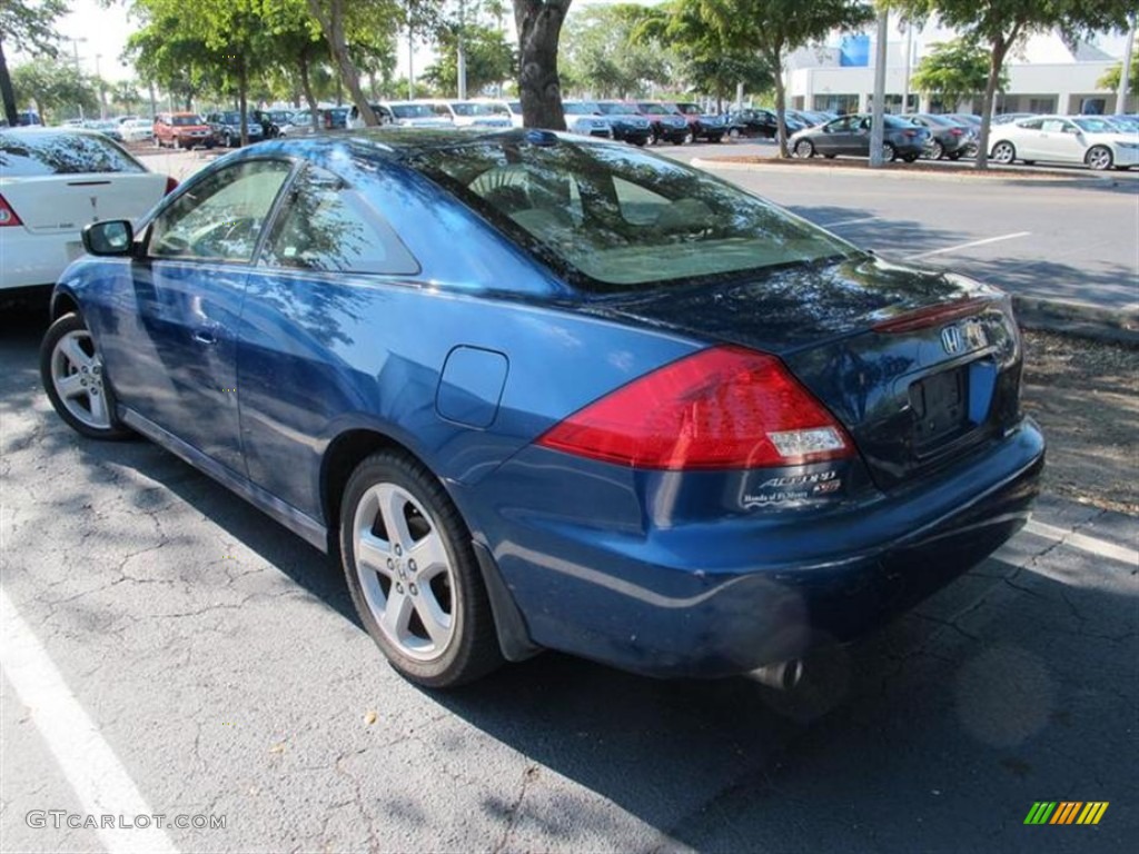 2006 Accord EX-L V6 Coupe - Sapphire Blue Pearl / Ivory photo #3