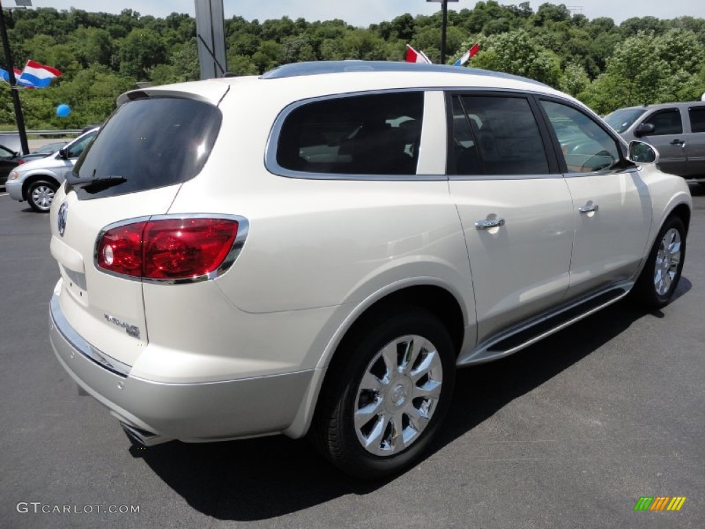 2011 Enclave CXL AWD - White Diamond Tricoat / Cashmere/Cocoa photo #5