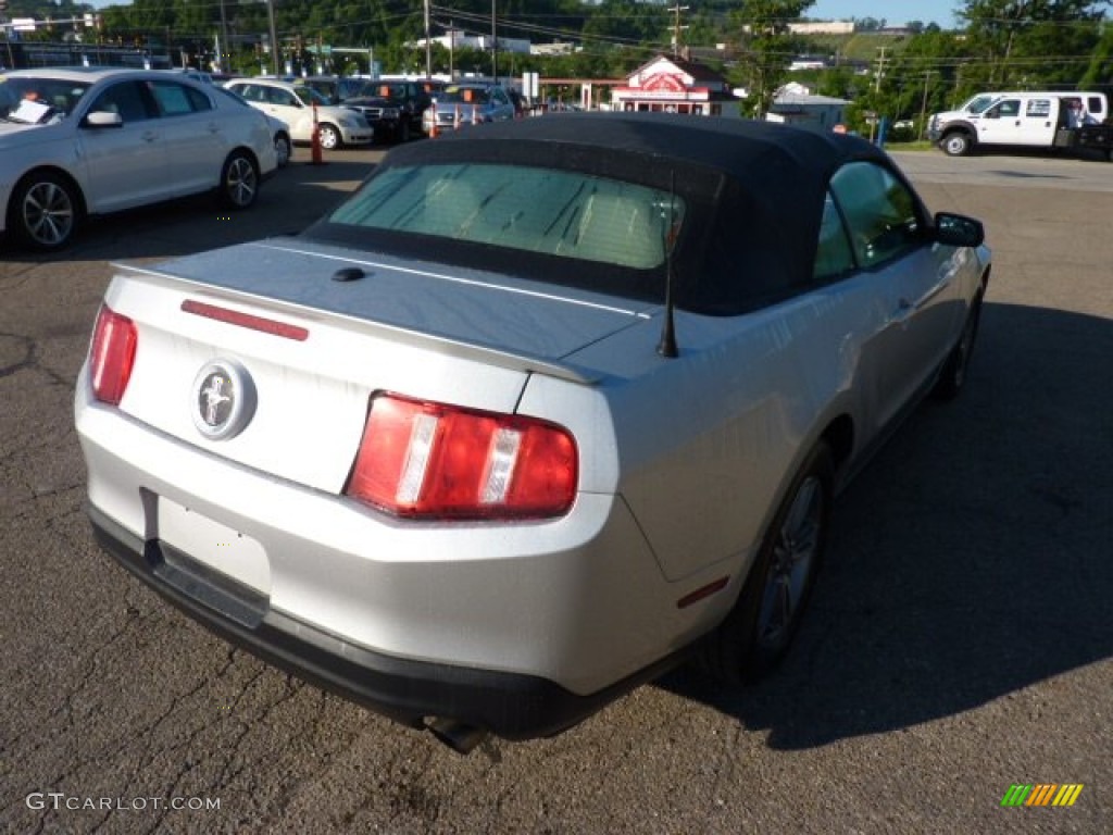 2011 Mustang V6 Premium Convertible - Ingot Silver Metallic / Stone photo #4