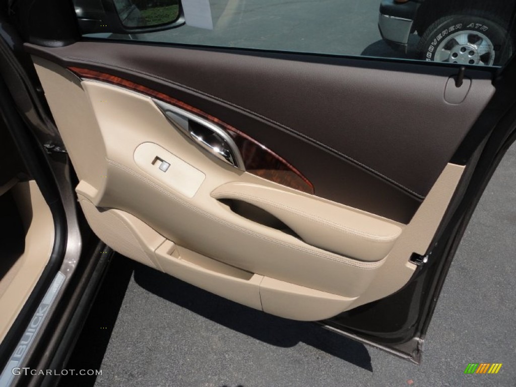 2011 Buick LaCrosse CXL Cocoa/Cashmere Door Panel Photo #50631939