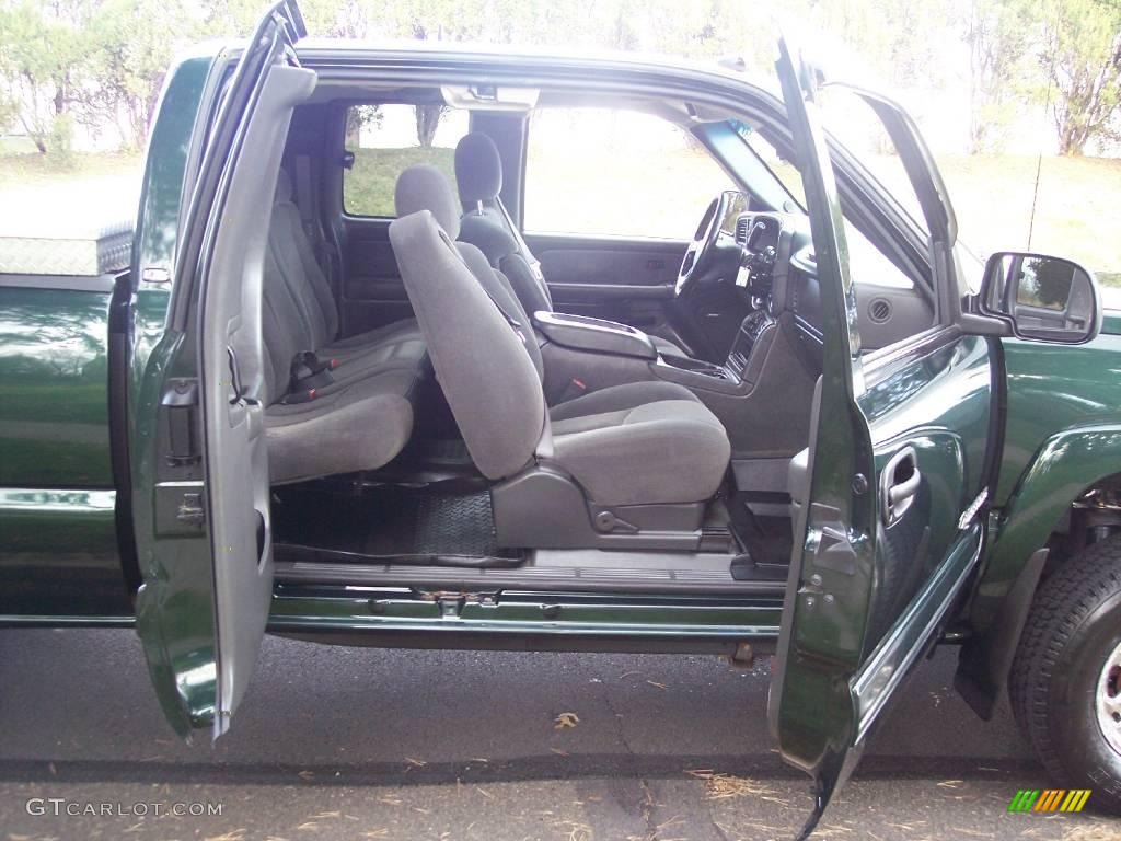 2003 Silverado 2500HD LS Extended Cab 4x4 - Dark Green Metallic / Dark Charcoal photo #26