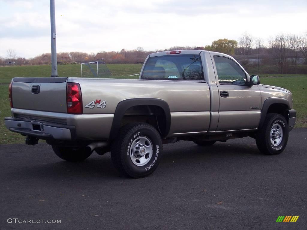 2003 Silverado 2500HD Regular Cab 4x4 - Light Pewter Metallic / Dark Charcoal photo #3