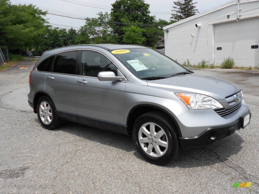 2008 CR-V EX-L 4WD - Whistler Silver Metallic / Gray photo #1