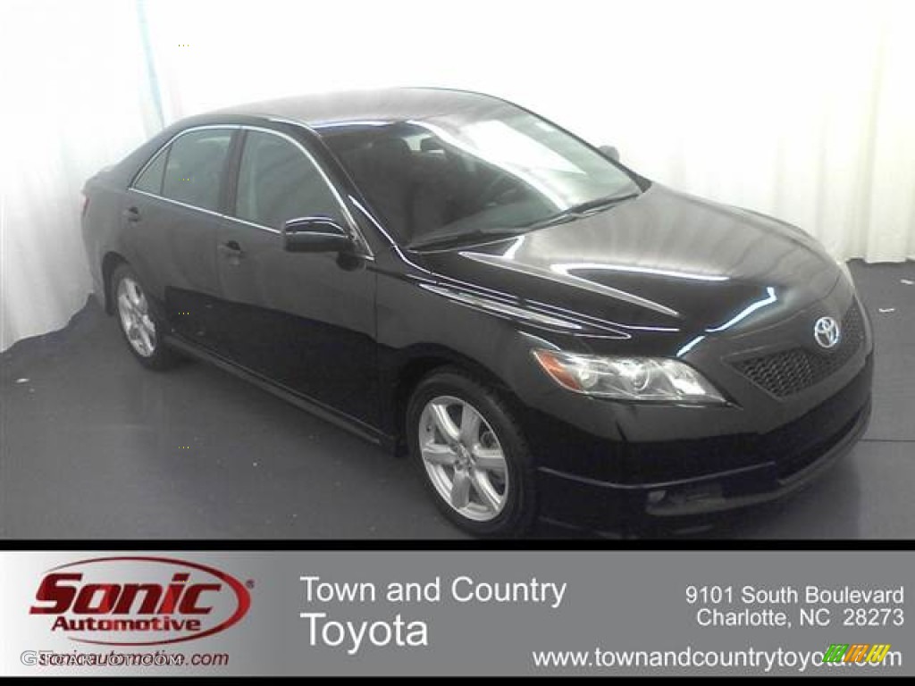 2007 Camry SE - Black / Dark Charcoal photo #1