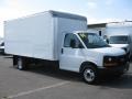 White - Savana Cutaway 3500 Commercial Moving Truck Photo No. 1