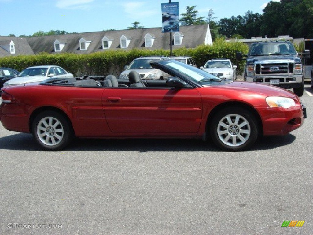 Inferno Red Pearl 2004 Chrysler Sebring GTC Convertible Exterior Photo #50640225