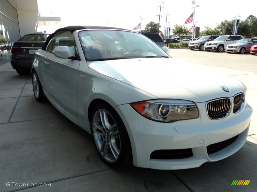 2012 1 Series 135i Convertible - Alpine White / Gray photo #2