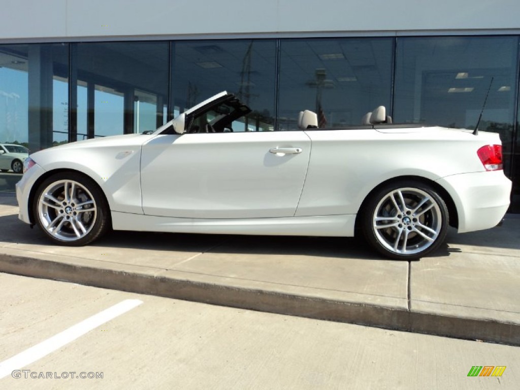 2012 1 Series 135i Convertible - Alpine White / Gray photo #6