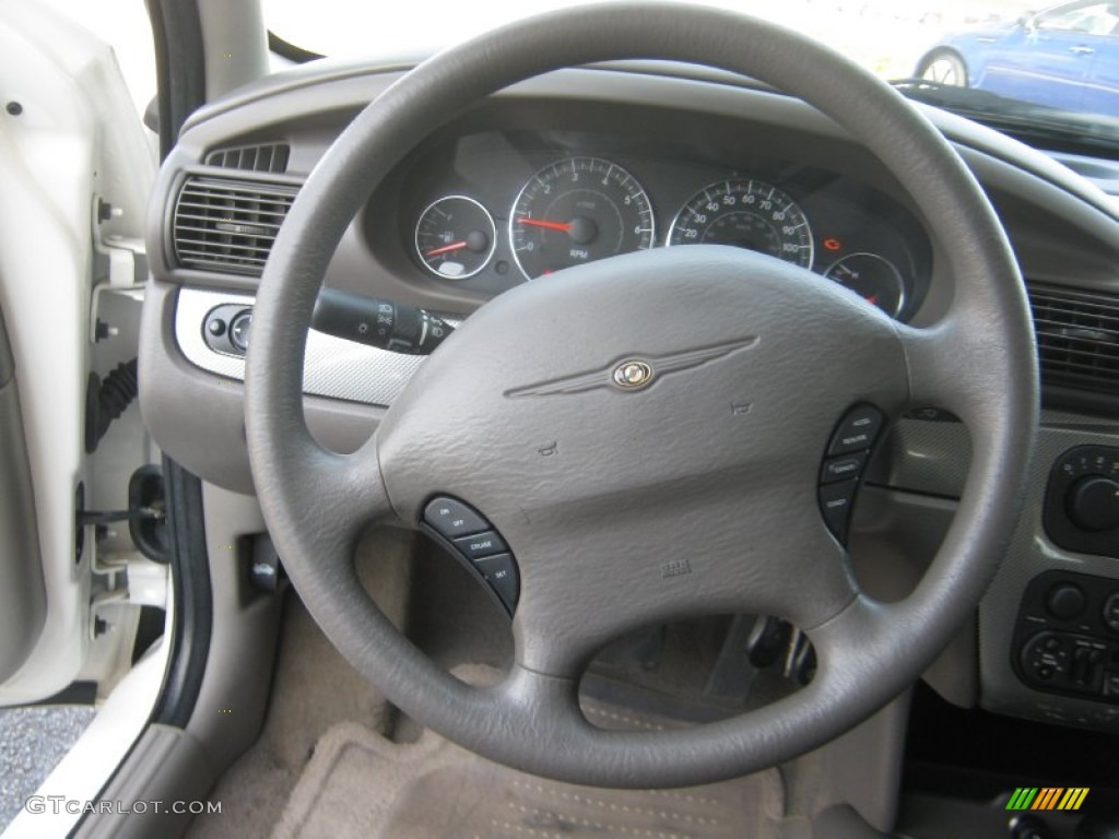 2004 Chrysler Sebring Sedan Taupe Steering Wheel Photo #50642063