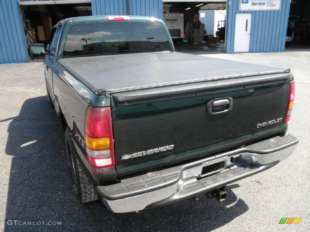 2001 Silverado 1500 LS Extended Cab 4x4 - Forest Green Metallic / Medium Gray photo #18