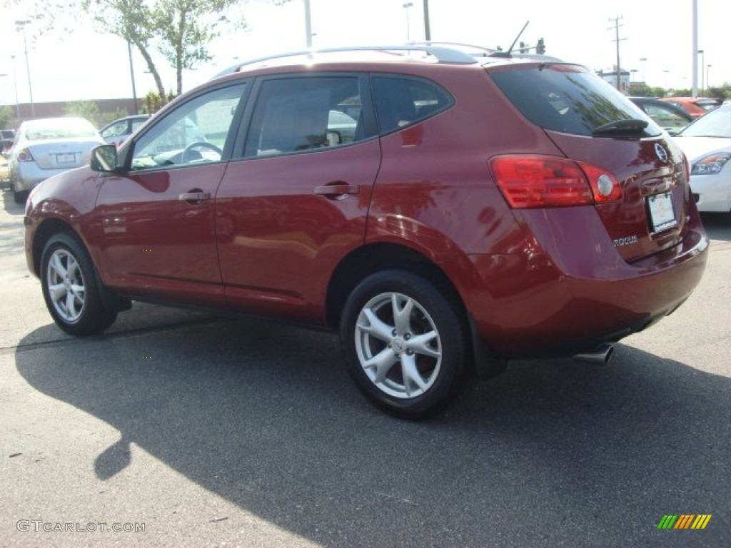 2008 Rogue SL AWD - Venom Red Pearl / Black photo #5