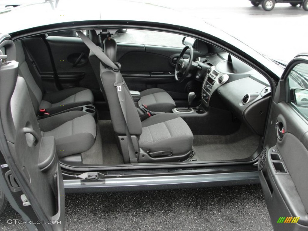 Black Interior 2007 Saturn ION 2 Quad Coupe Photo #50645892