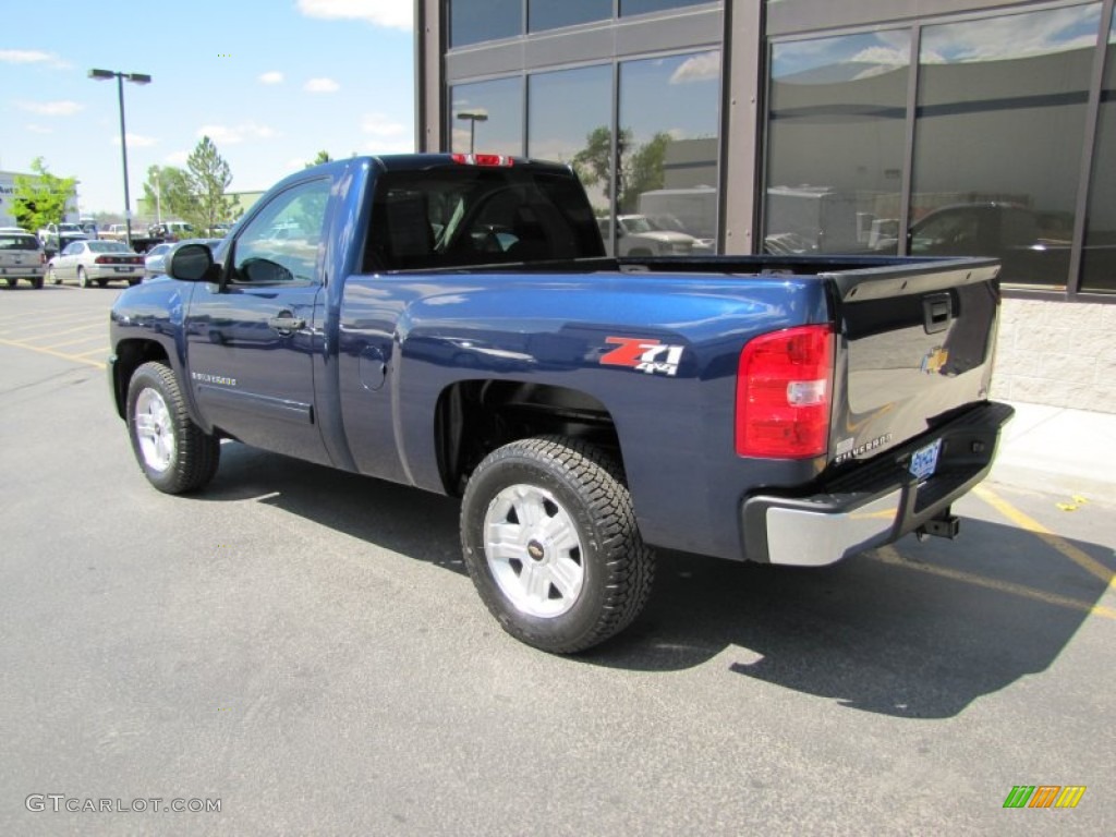 Imperial Blue Metallic 2009 Chevrolet Silverado 1500 LT Regular Cab 4x4 Exterior Photo #50646303