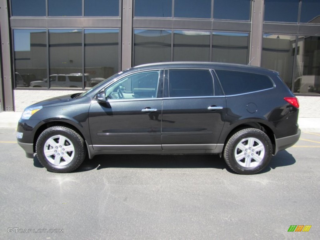 Black Granite Metallic 2011 Chevrolet Traverse LT AWD Exterior Photo #50646522