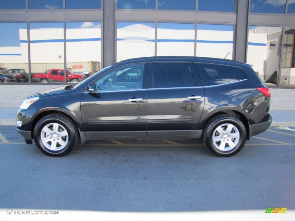 Black Granite Metallic 2011 Chevrolet Traverse LT AWD Exterior Photo #50646636