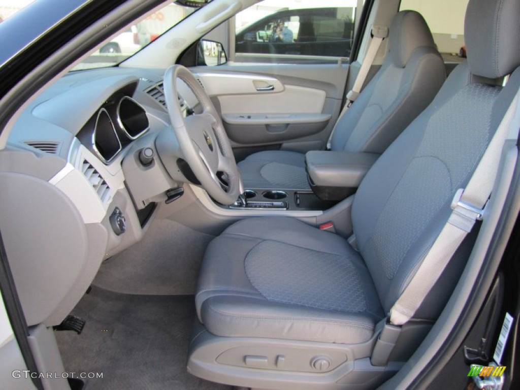 Dark Gray/Light Gray Interior 2011 Chevrolet Traverse LT AWD Photo #50646639