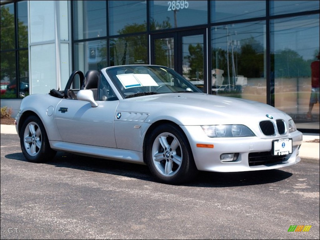 2000 Z3 2.3 Roadster - Titanium Silver Metallic / Black photo #1