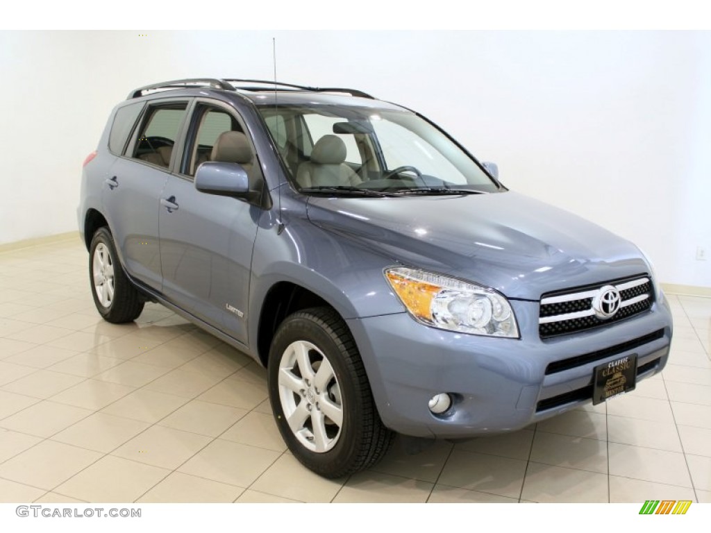 2008 RAV4 Limited 4WD - Pacific Blue Metallic / Taupe photo #1