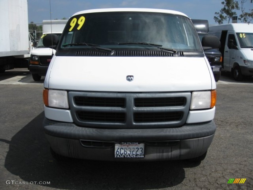 1999 Ram Van 2500 Commercial - Bright White / Mist Gray photo #2