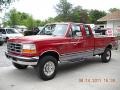 1997 Toreador Red Metallic Ford F250 XLT Extended Cab 4x4  photo #3