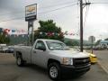 2011 Sheer Silver Metallic Chevrolet Silverado 1500 Regular Cab 4x4  photo #1