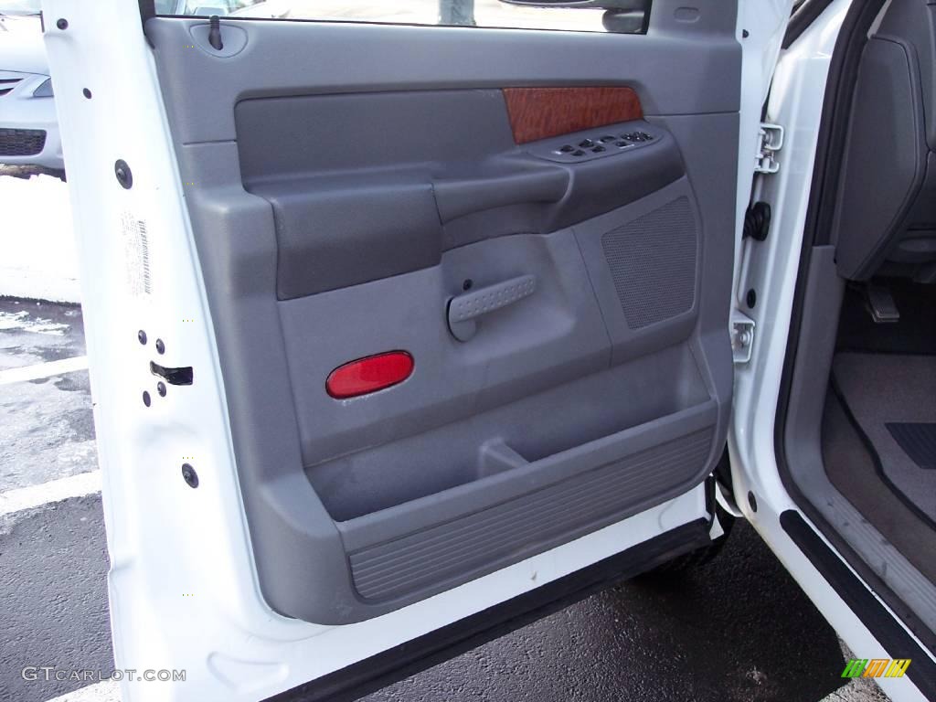 2006 Ram 1500 SLT Quad Cab 4x4 - Bright White / Medium Slate Gray photo #39