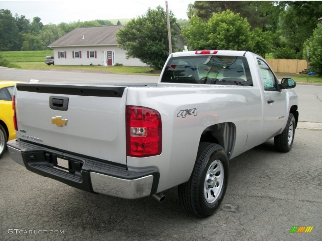 2011 Silverado 1500 Regular Cab 4x4 - Sheer Silver Metallic / Dark Titanium photo #7