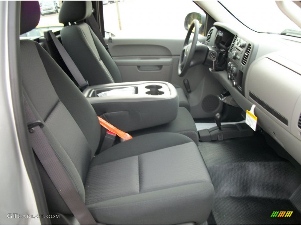 2011 Silverado 1500 Regular Cab 4x4 - Sheer Silver Metallic / Dark Titanium photo #9