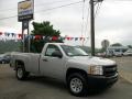 2011 Sheer Silver Metallic Chevrolet Silverado 1500 Regular Cab 4x4  photo #48