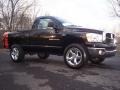 2007 Brilliant Black Crystal Pearl Dodge Ram 1500 SLT Regular Cab 4x4  photo #4