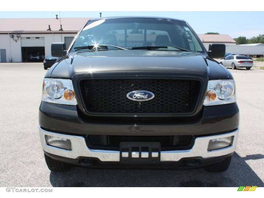 2005 F150 XLT SuperCab 4x4 - Dark Stone Metallic / Tan photo #2