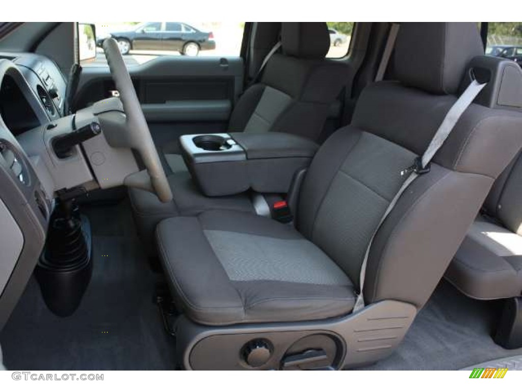 2005 F150 XLT SuperCab 4x4 - Dark Stone Metallic / Tan photo #13