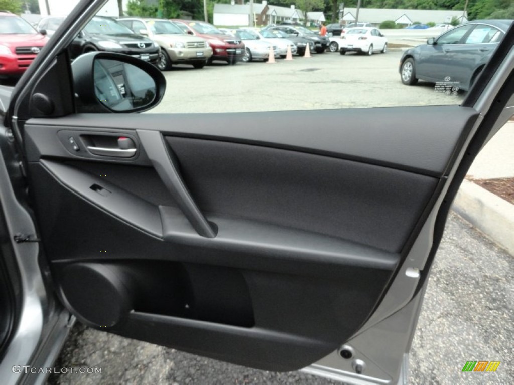 2011 Mazda MAZDA3 i Touring 4 Door Black Door Panel Photo #50655076