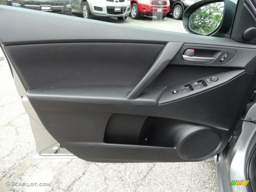 2011 Mazda MAZDA3 i Touring 4 Door Black Door Panel Photo #50655202