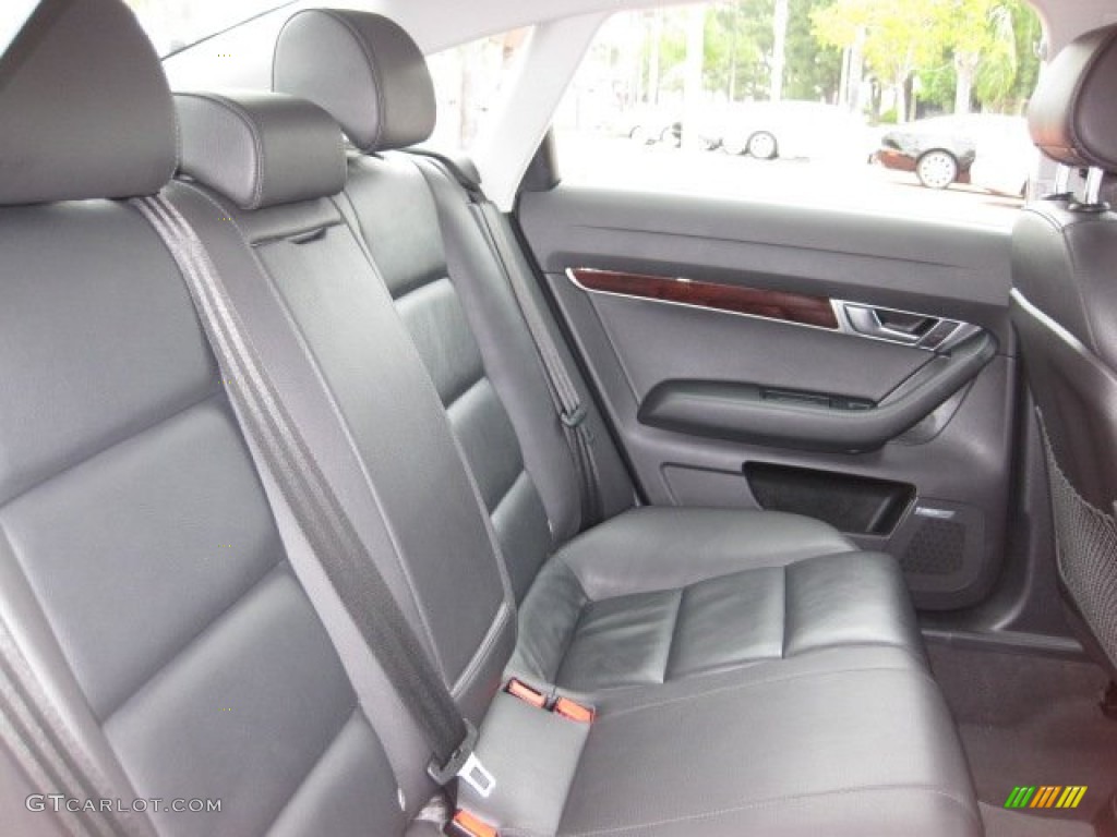 Black Interior 2008 Audi A6 3.2 Sedan Photo #50655415