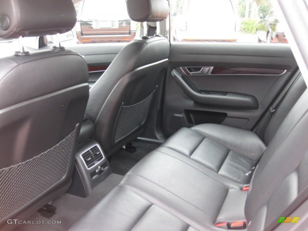 Black Interior 2008 Audi A6 3.2 Sedan Photo #50655430