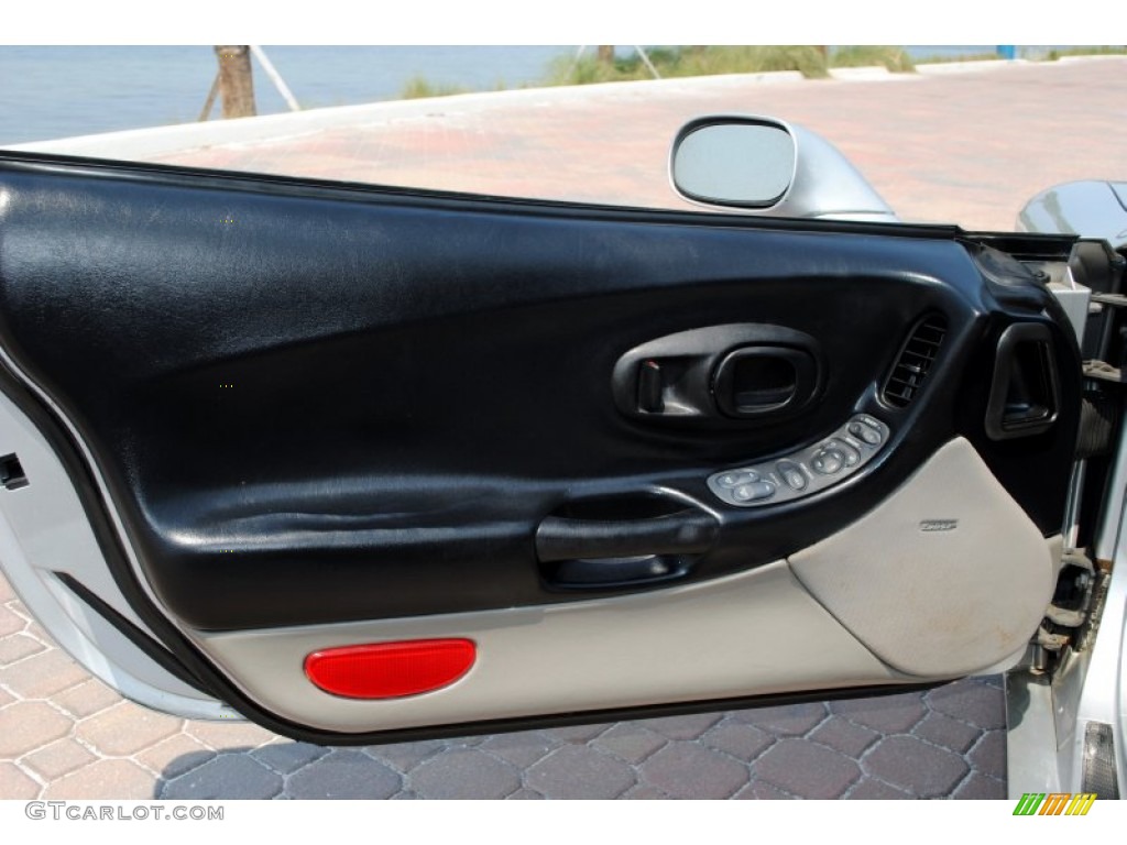 1998 Chevrolet Corvette Coupe Light Gray Door Panel Photo #50655727