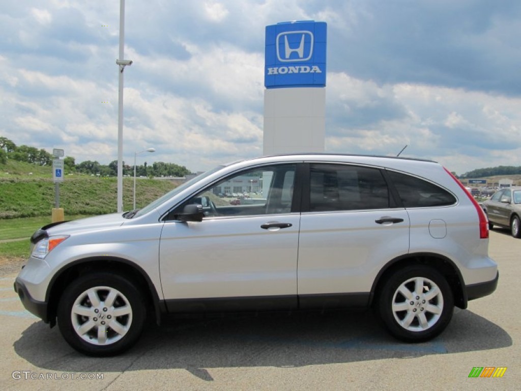 2009 CR-V EX 4WD - Alabaster Silver Metallic / Gray photo #2