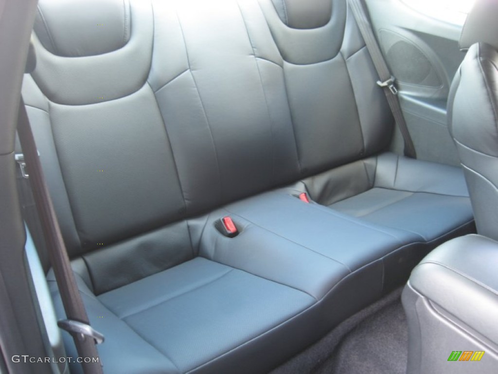Black Leather Interior 2011 Hyundai Genesis Coupe 3.8 Grand Touring Photo #50655868