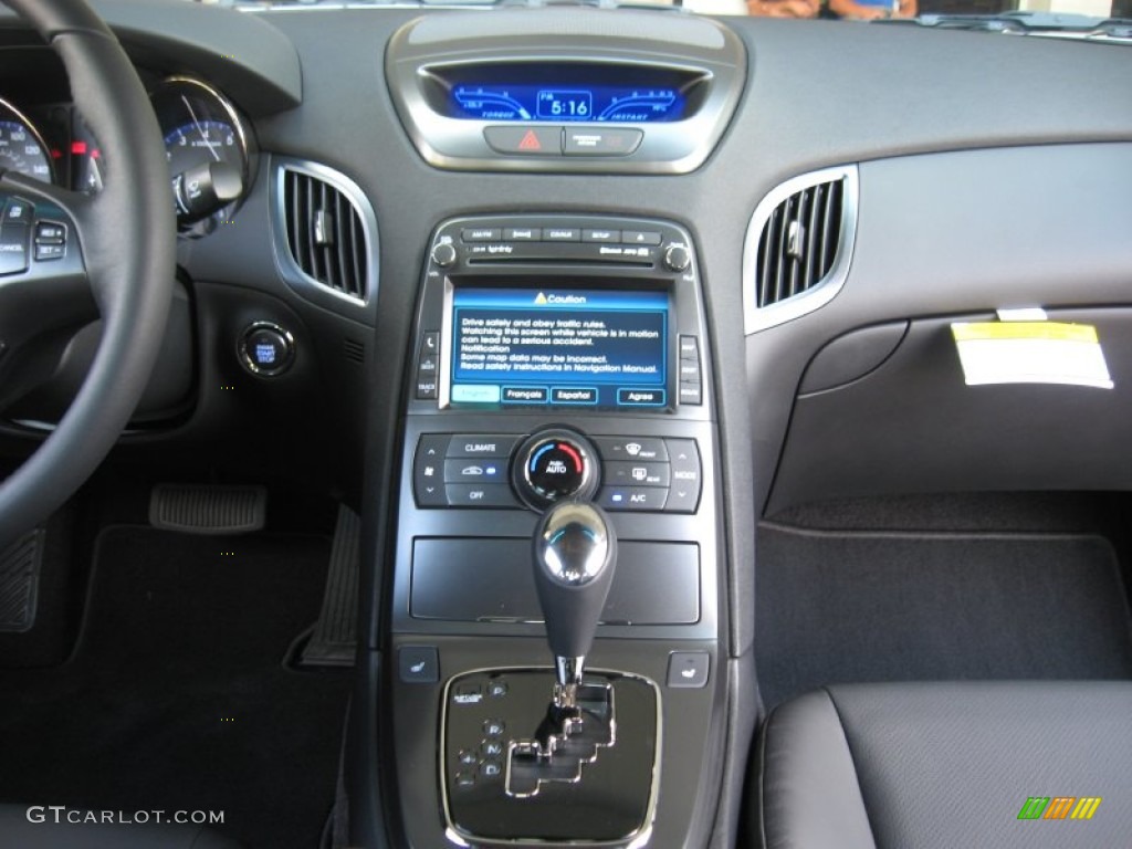 2011 Hyundai Genesis Coupe 3.8 Grand Touring Controls Photo #50655889
