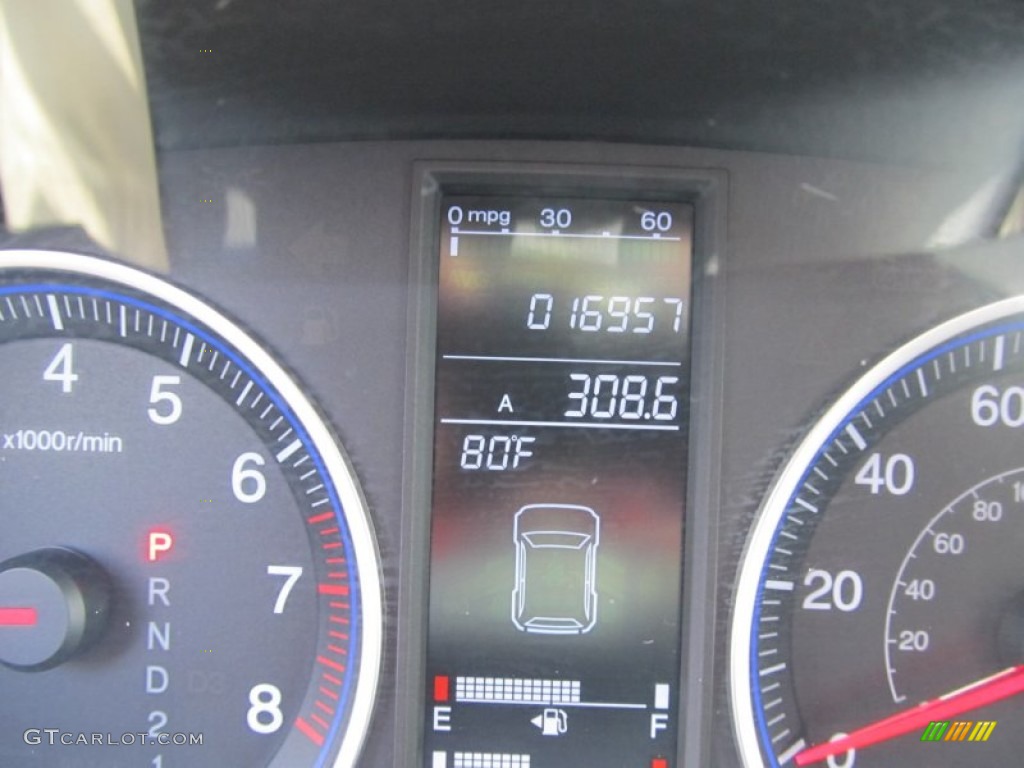 2009 CR-V EX 4WD - Alabaster Silver Metallic / Gray photo #19