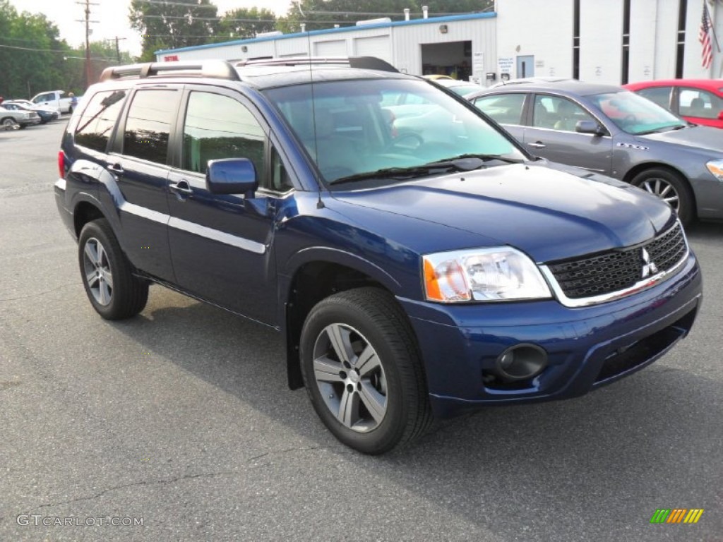 2010 Endeavor SE AWD - Maizen Blue Pearl / Medium Brown photo #5