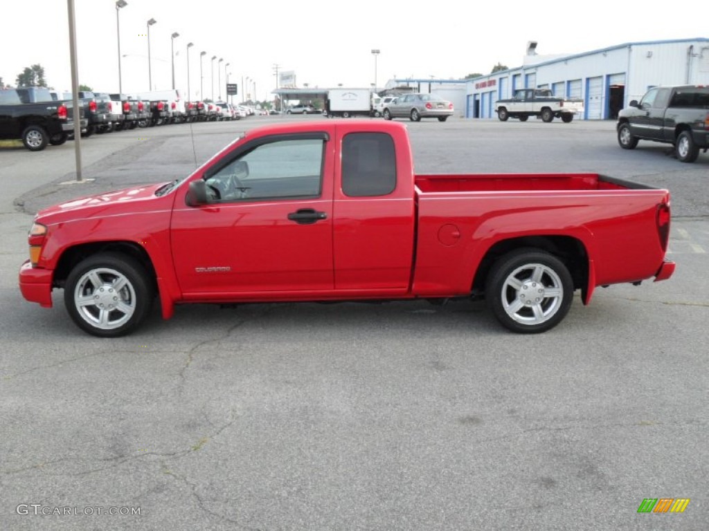 Victory Red 2005 Chevrolet Colorado LS Extended Cab Exterior Photo #50657453