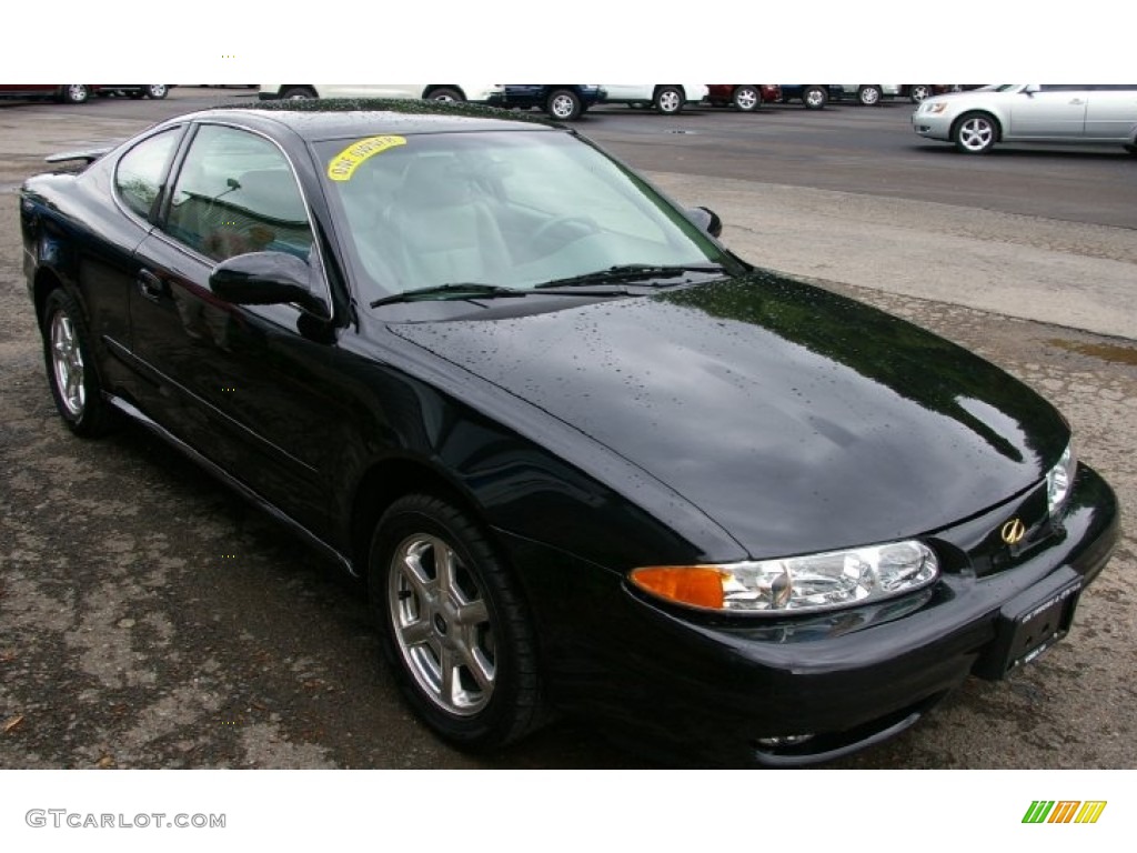 2001 Alero GLS Coupe - Onyx Black / Neutral photo #11
