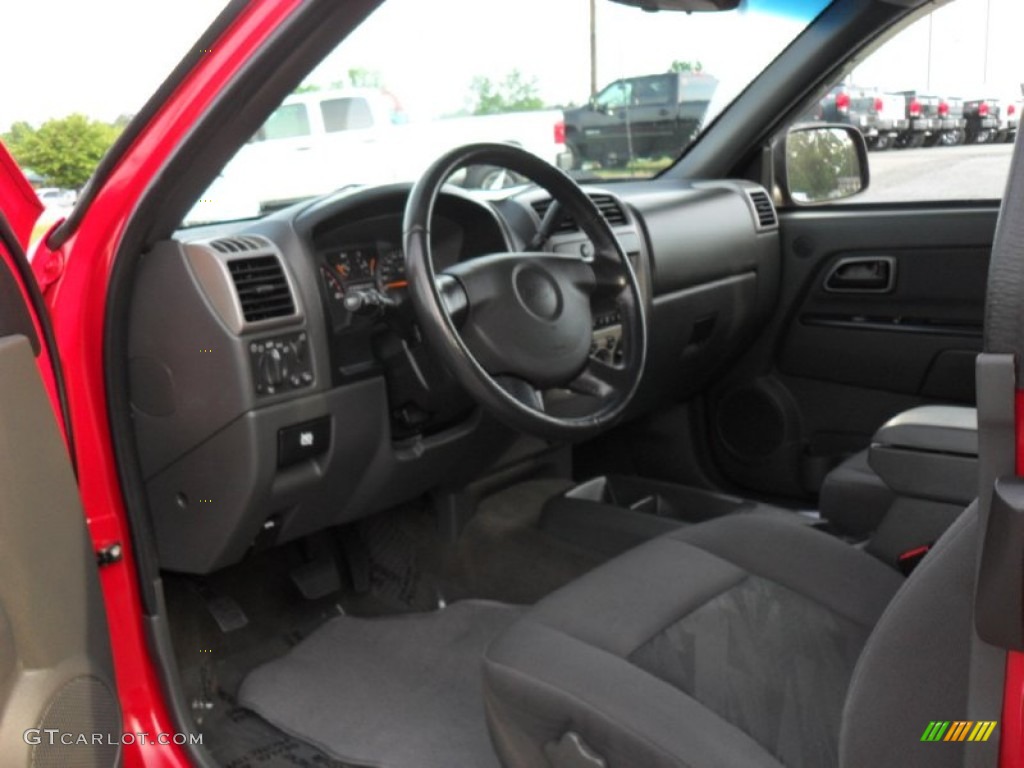 Very Dark Pewter Interior 2005 Chevrolet Colorado LS Extended Cab Photo #50657723