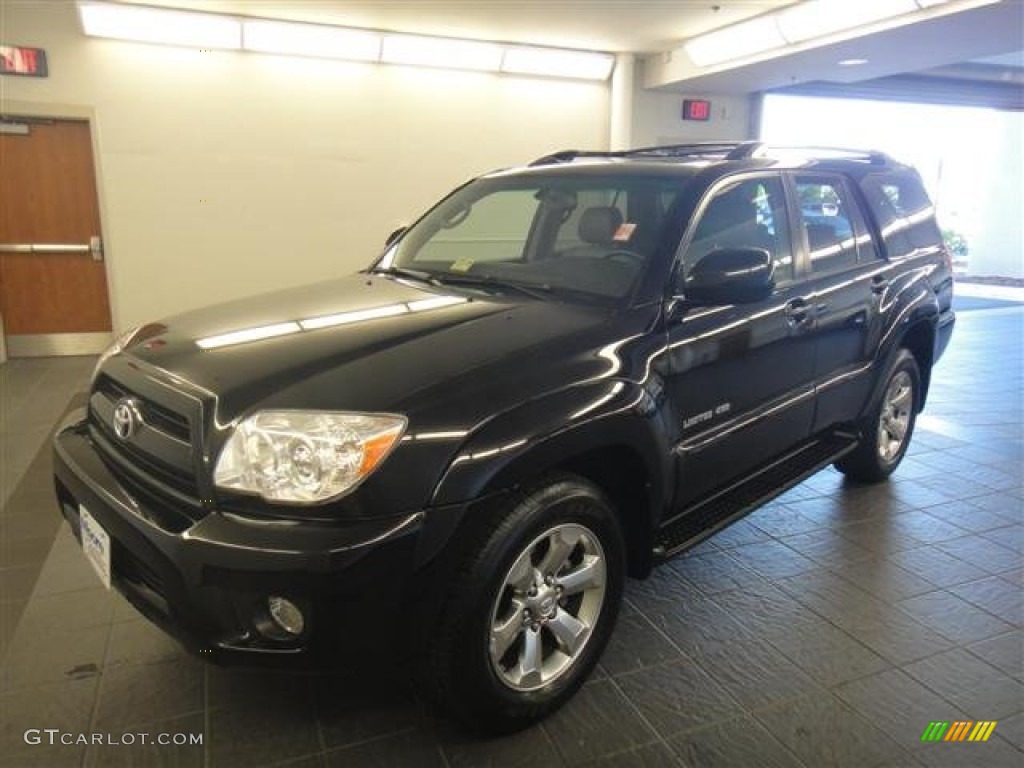 2006 4Runner Limited 4x4 - Black / Stone Gray photo #8