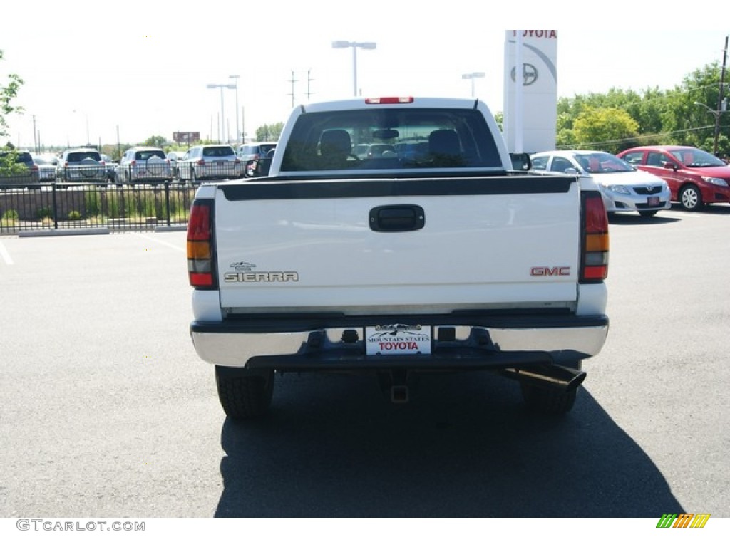 2005 Sierra 2500HD SLT Crew Cab 4x4 - Summit White / Neutral photo #4