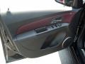 Jet Black/Sport Red 2011 Chevrolet Cruze ECO Door Panel