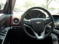 2011 Chevrolet Cruze Jet Black/Sport Red Interior Steering Wheel Photo