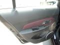 2011 Chevrolet Cruze Jet Black/Sport Red Interior Door Panel Photo
